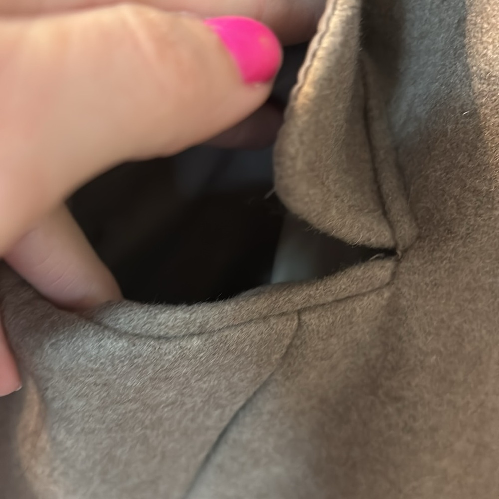 Calvin Klein Brown Double-Breasted Coat - Picture 4 of 8